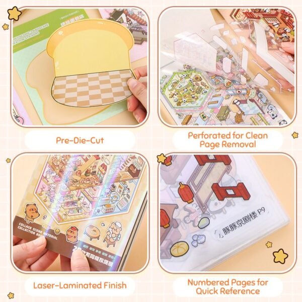 YL02 Whimsy World Sticker Collection: 20 Miniature Menagerie Metropolis​ - Image 3