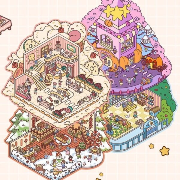 YL02 Whimsy World Sticker Collection: 20 Miniature Menagerie Metropolis​ - Image 6