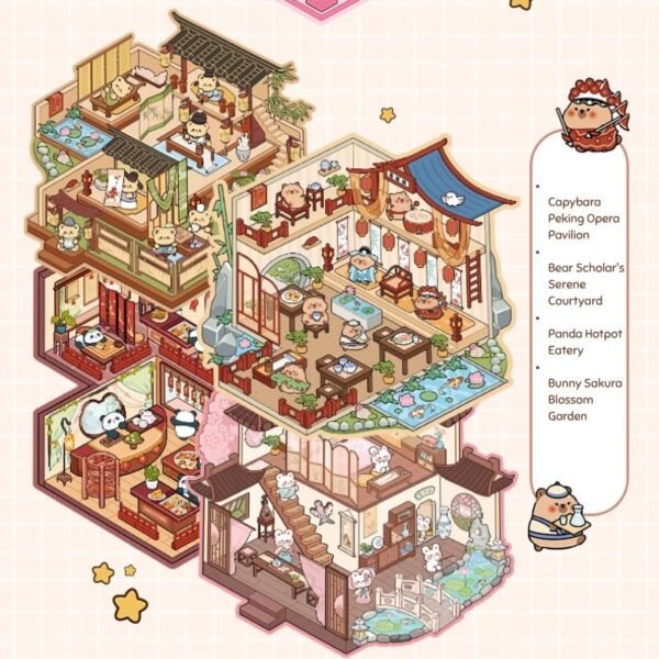YL02 Whimsy World Sticker Collection: 20 Miniature Menagerie Metropolis​ - Image 4