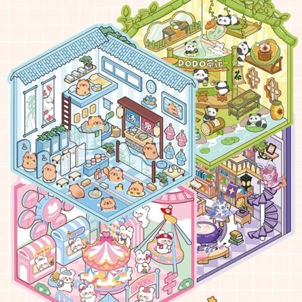 YL02 Whimsy World Sticker Collection: 20 Miniature Menagerie Metropolis​ - Image 8